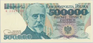 Poland 500.000 Zlotys, 1990 image