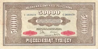 Poland 50.000 Marks, 1922 image