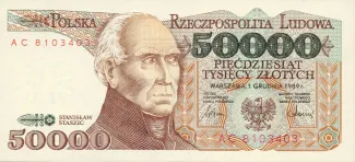 Poland 50.000 Zlotys, 1989 image