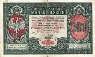 Poland 500 Marks, 1919 image