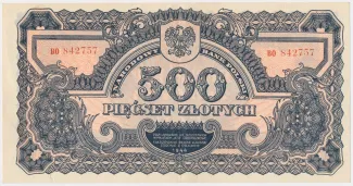 Poland 500 Zlotys, 1944 image