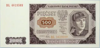 Poland 500 Zlotys, 1948 image