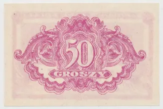 Poland 50 Groszy, 1944 reverse
