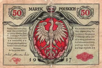 Poland 50 Marks, 1916 image