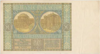 Poland 50 Zlotys, 1925 reverse