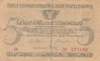 Poland 5 Marks, 1919 image