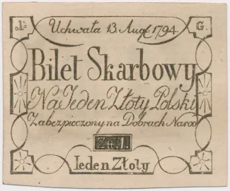 Polish–Lithuanian Commonwealth 1 Zloty, 1794 image