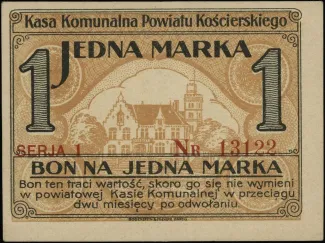 Polish notgeld 1 Marka, 1920 obverse
