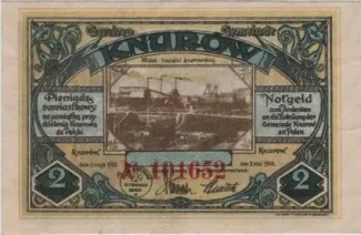 Polish notgeld 2 Mark, 1922 obverse