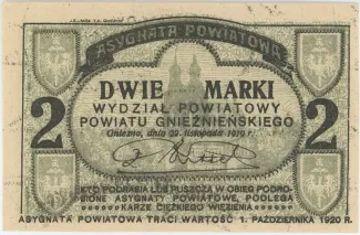 Polish notgeld 2 Marki, 1920 reverse