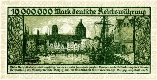 Polish States 10.000.000 Mark, 1923 reverse