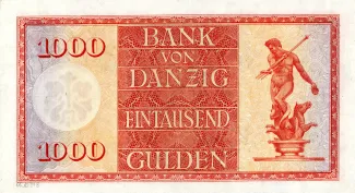 Polish States 1.000 Gulden, 1924 reverse