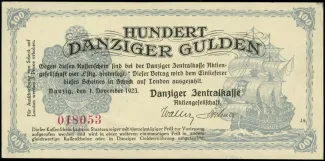 Polish States 100 Gulden, 1923 obverse