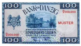 Polish States 100 Gulden, 1931 obverse