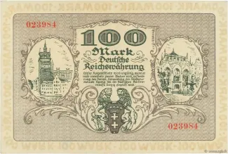 Polish States 100 Mark, 1922 reverse