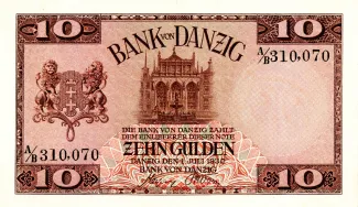 Polish States 10 Gulden, 1930 obverse