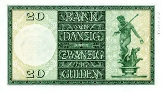 Polish States 20 Gulden, 1937 reverse