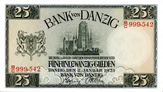 Polish States 25 Gulden, 1931 obverse