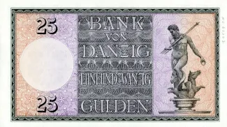Polish States 25 Gulden, 1931 reverse
