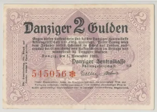 Polish States 2 Gulden, 1923 obverse