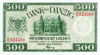 Polish States 500 Gulden, 1924 obverse