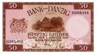 Polish States 50 Gulden, 1937 obverse