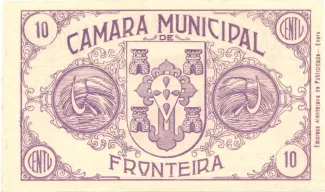 Portalegre, District of 10 Centavos, 1917-1925 reverse