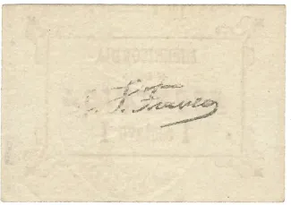 Portalegre, District of 1 Centavo,  reverse