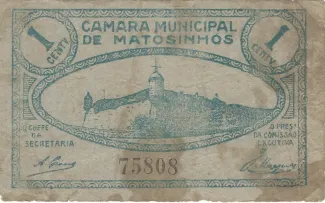 Porto, District of 1 Centavo,  obverse