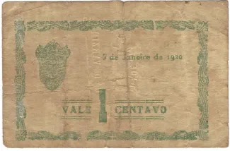 Porto, District of 1 Centavo,  reverse