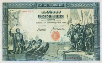 Portugal 100.000 Réis 2nd., 1916 image