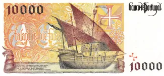 Portugal 10.000 Escudos 2nd., 1996-1998 reverse