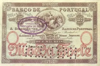 Portugal 10.000 Reis 10, 1891 image