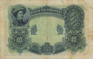 Portugal 10.000 Reis 10, 1905 reverse