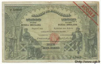 Portugal 10.000 Reis 10, 1910 image