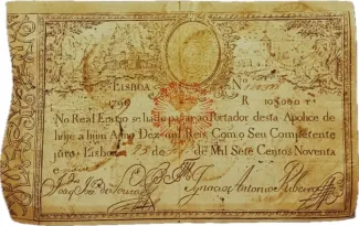 Portugal 10.000 Réis, 1828 image