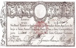 Portugal 10.000 Réis, 1828 image