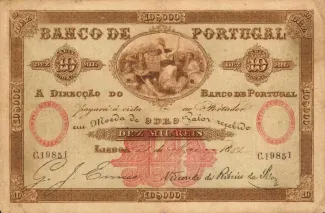 Portugal 10.000 Réis, 1882 image