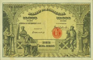 Portugal 10.000 Réis, 1910 image