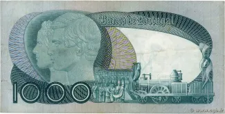 Portugal 1.000 Escudos 11th., 1968-1982 reverse