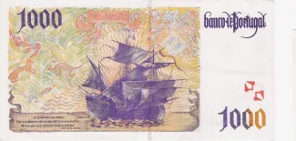 Portugal 1.000 Escudos 13th., 1996-2000 reverse