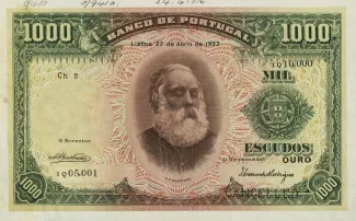 Portugal 1.000 Escudos 2nd., 1926 image