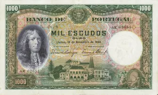 Portugal 1.000 Escudos 5th., 1932 image