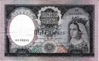 Portugal 1.000 Escudos 8th., 1961 image