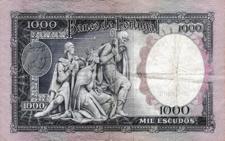 Portugal 1.000 Escudos 8th., 1961 reverse