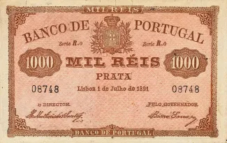 Portugal 1.000 Réis 1st., 1891 image