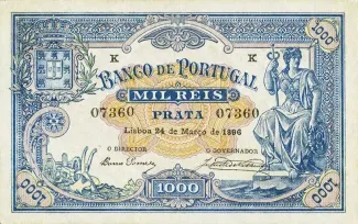 Portugal 1.000 Réis 2nd., 1900 image