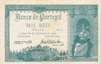 Portugal 1.000 Réis 3rd., 1917 image
