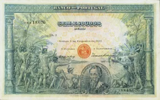 Portugal 100 Escudos 1st., 1920 image