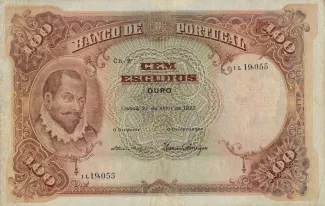 Portugal 100 Escudos 2nd., 1928 image